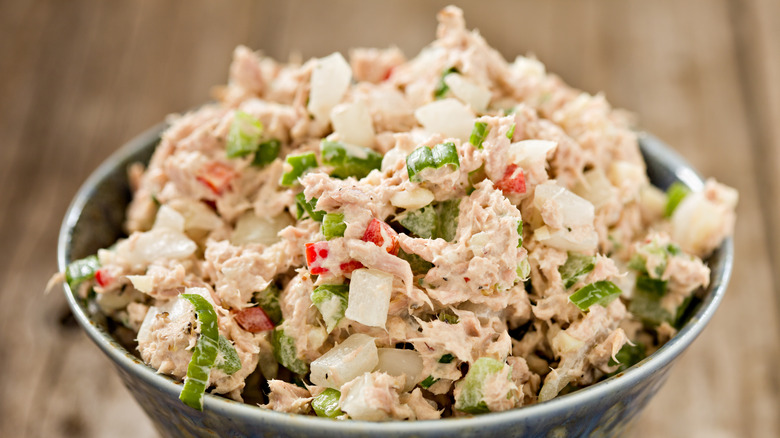 crafted batch of tuna salad