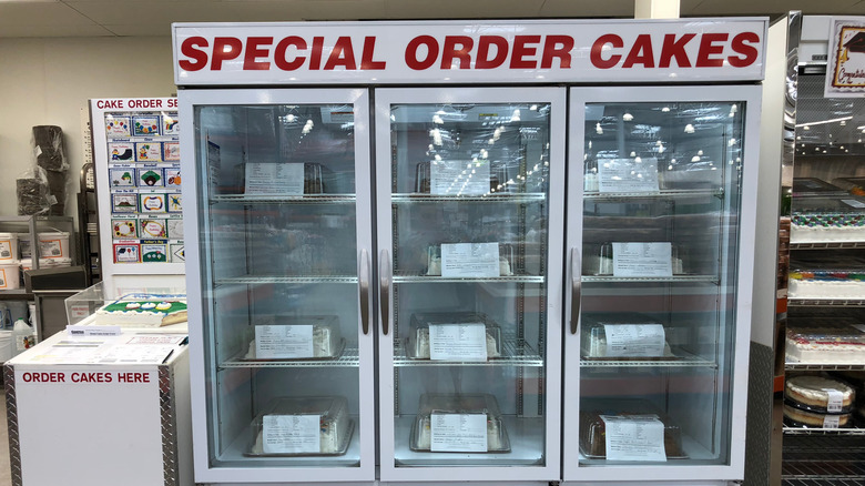 Costco's special order cakes fridge