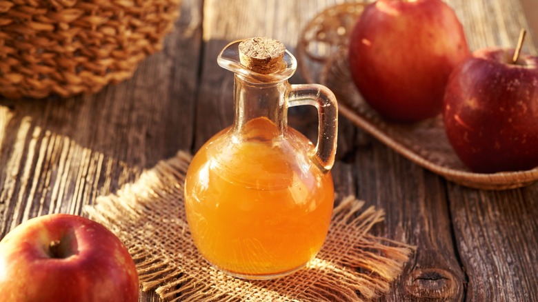 Bottle of apple cider vinegar