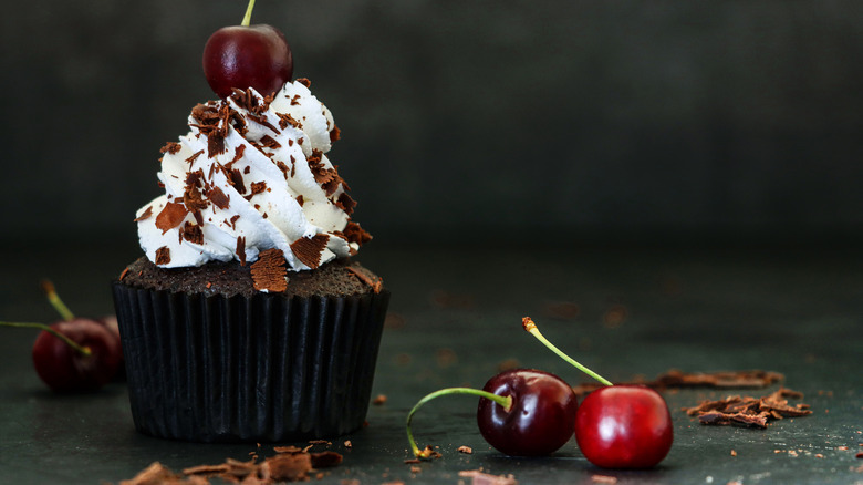 Black forest cupcake