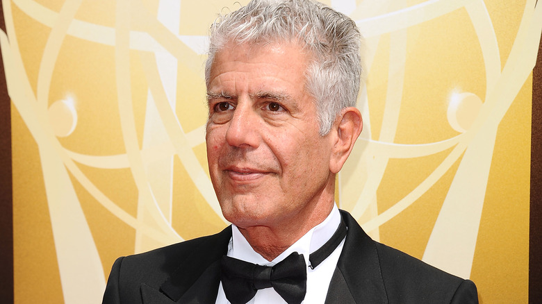 Anthony Bourdain Creative Arts Emmy Awards red carpet