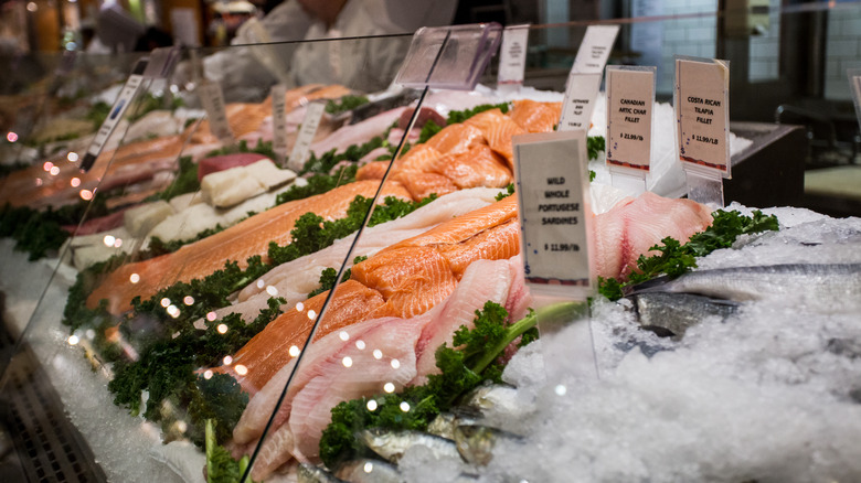 fish sold at counter