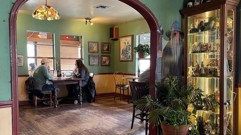 People dining in the Hobbit Cafe