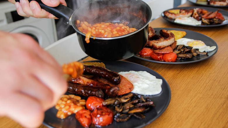 Australian breakfast being served