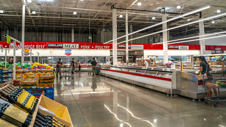 Interior of a Costco store