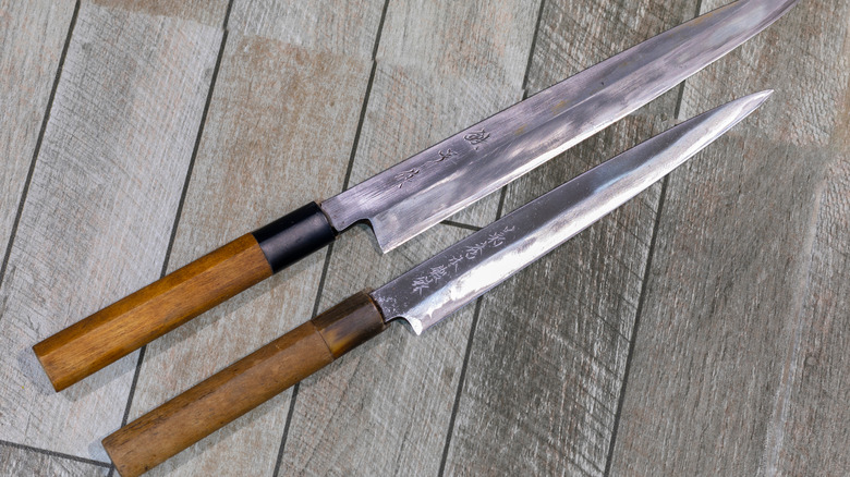 Two traditional Japanese knives