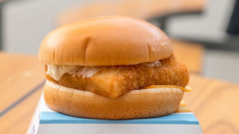 McDonald's Filet-O-Fish on box