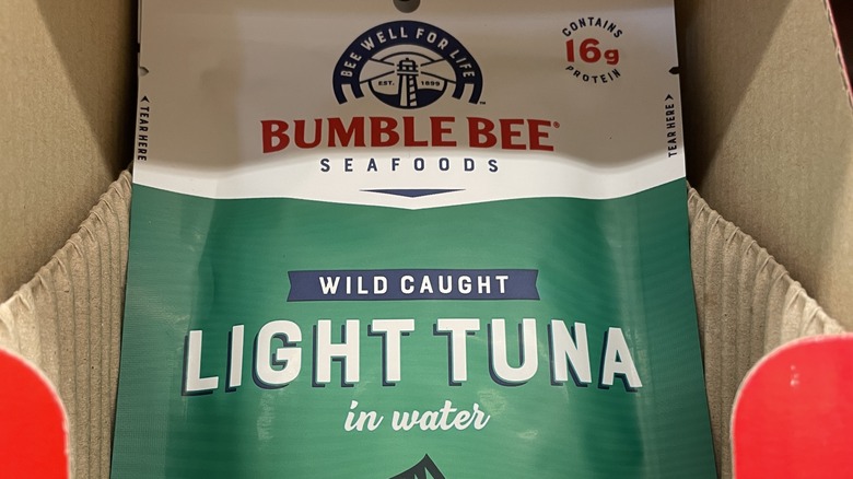 Pouch of light tuna