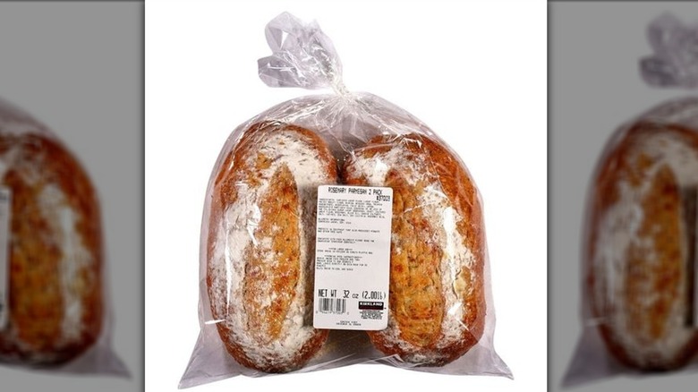 Rosemary Parmesan bread in packaging