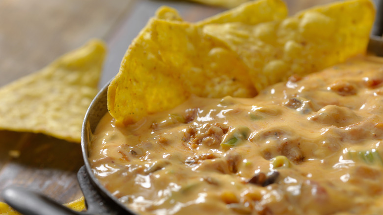 queso with ingredients