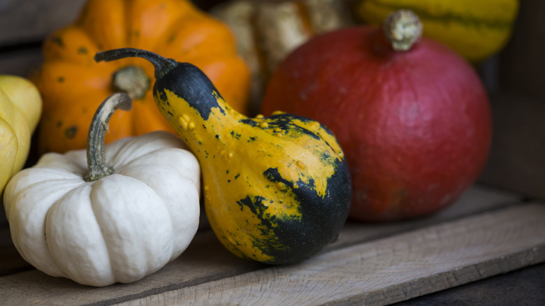 Pumpkins in storage