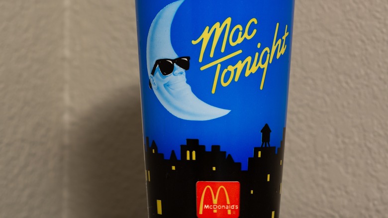 McDonald's cup with Mac Tonight