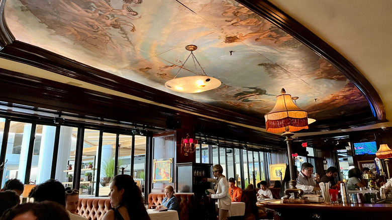 A ceiling mural at Old Ebbitt Grill