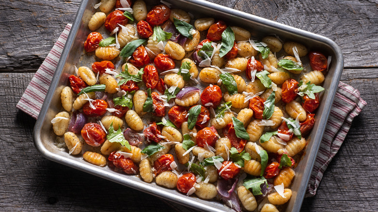 Gnocchi in a sheet pan