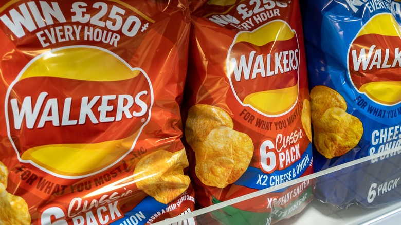 Walkers potato crisp bags