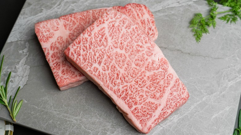 A5 wagyu steak raw