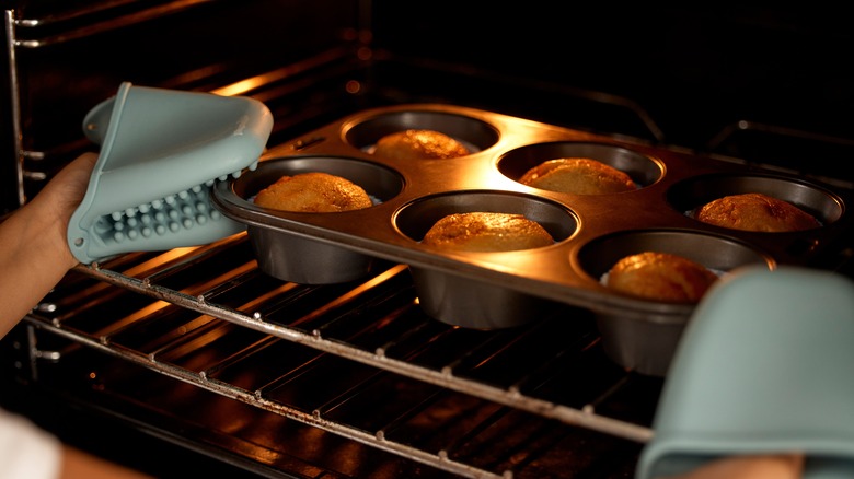 Muffins in the oven