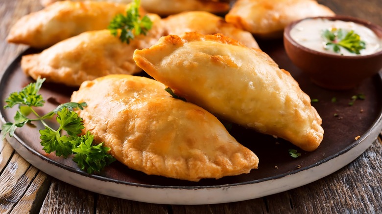 Empanadas with fresh herbs