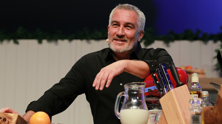 Paul Hollywood giving a baking demo