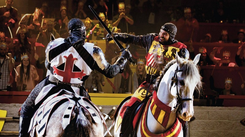 Knights on horeseback Medieval Times