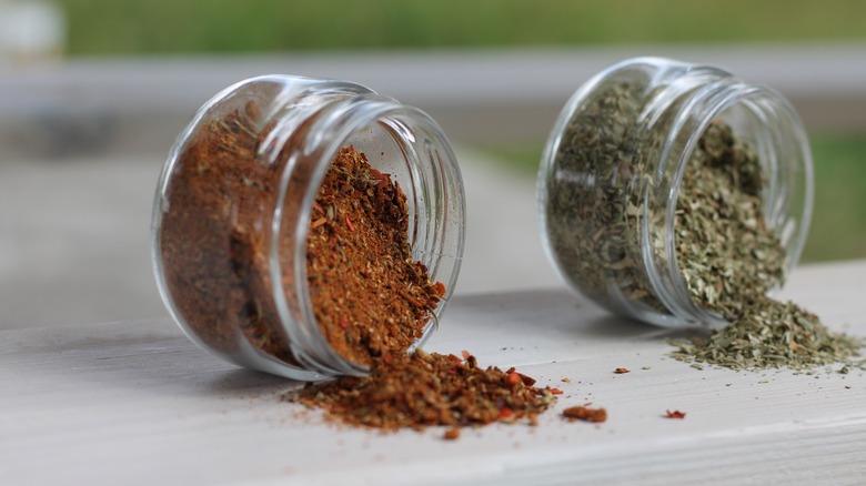 Containers of seasoning