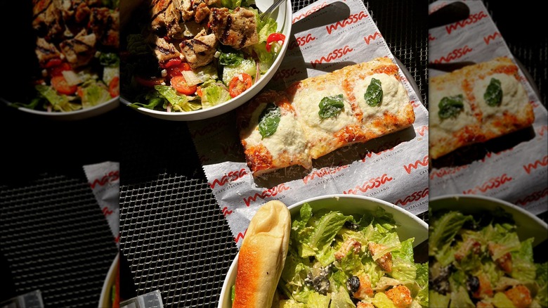 salads and pizza