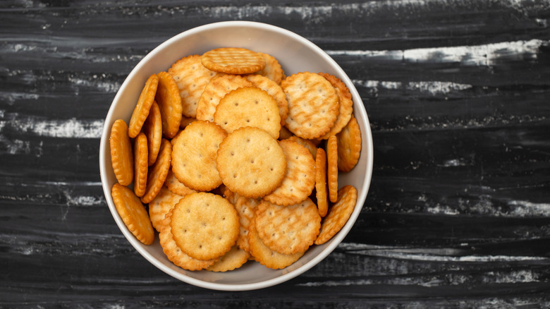 Bowl of Ritz crackers