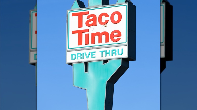 Vintage Taco Time sign in Marysville, WA