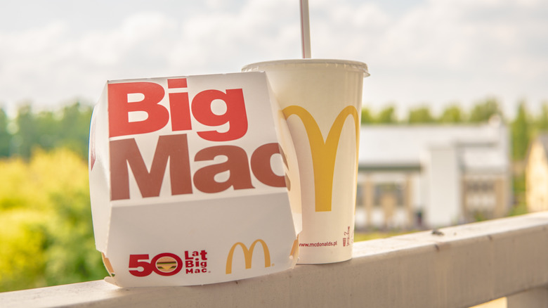 A box for McDonald's Big Mac sandwich