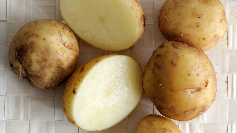 Sliced Bonnotte potatoes