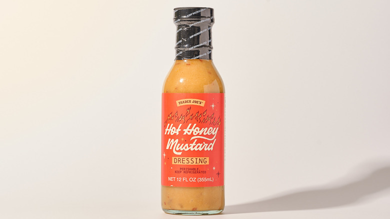 hot honey mustard dressing on a table