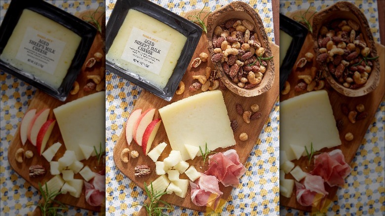 serving board of Trader Joe's items