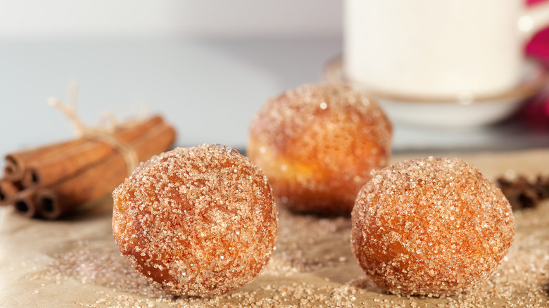 Cinnamon sugar donut holes