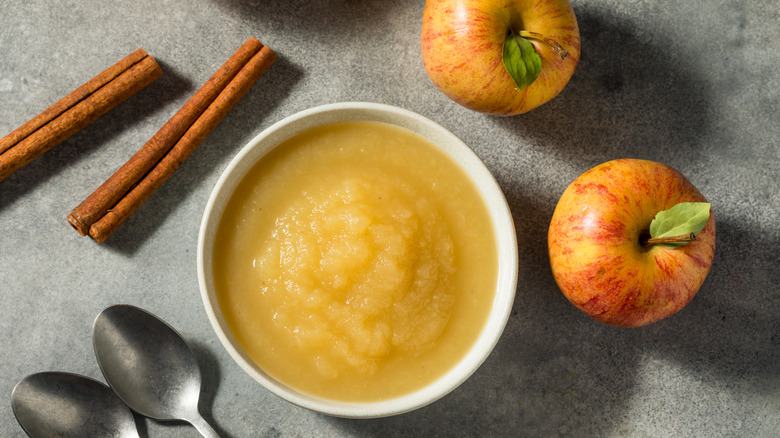 Bowl of applesauce