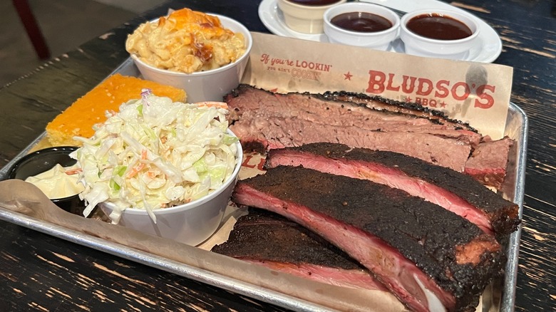 BBQ tray at Bludso's