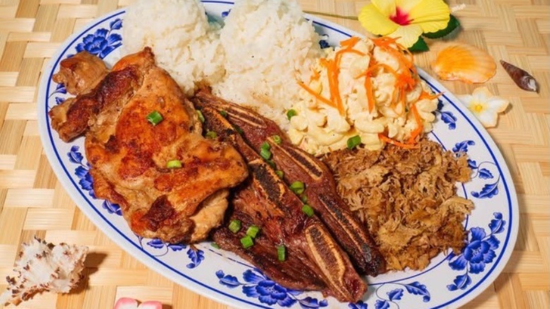 A combo plate at Rutt's Cafe