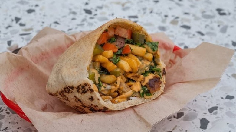 Pita sandwich at Tahini Street Food