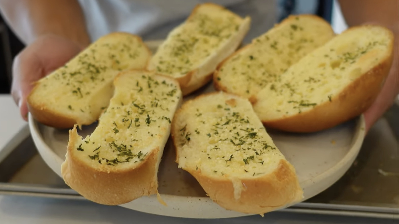 Turn your hot dog bun into garlic bread for a savory flavor experience