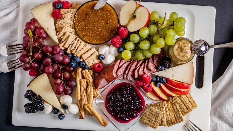 Build a charcuterie board around your cranberry mostarda