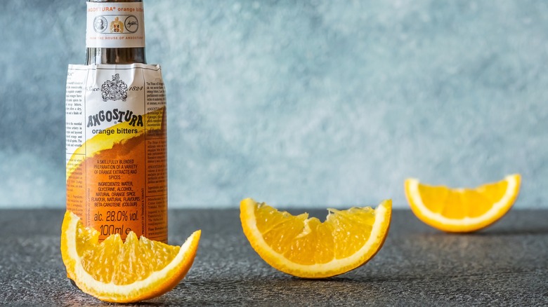 orange bitters and slices