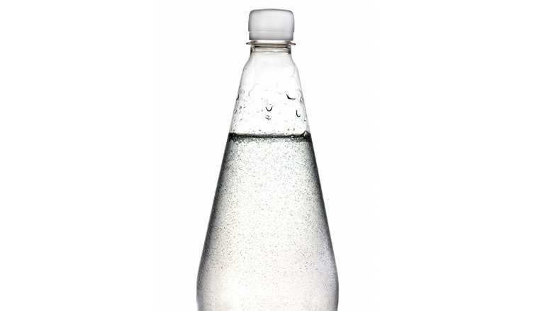 Bottle of sparkling water