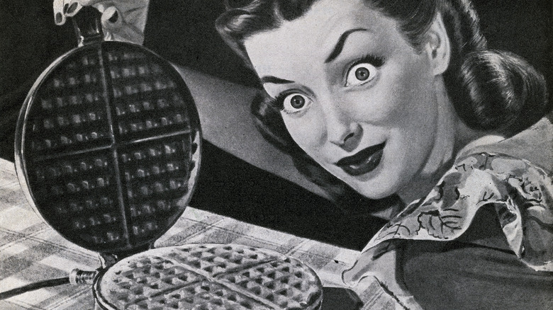 1946 waffle iron advertisement