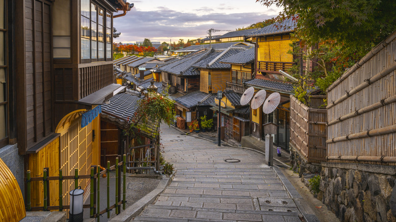 quaint street in Japan