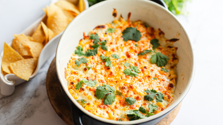 Corn dip with chips