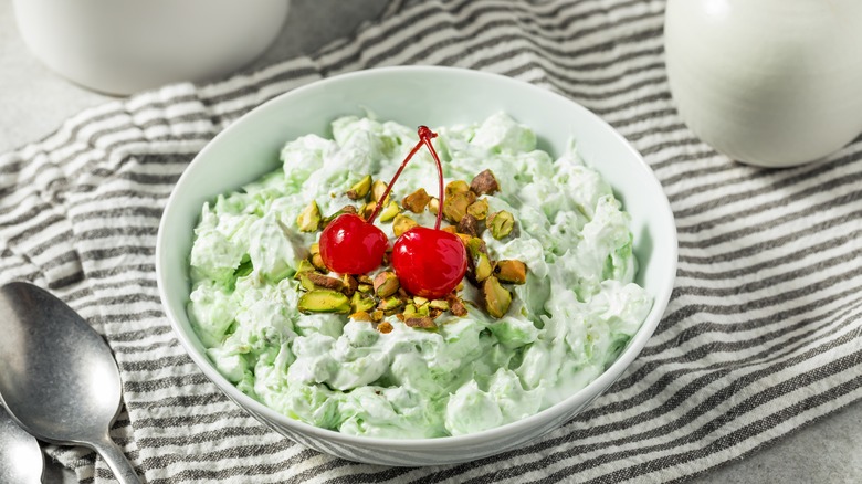 Bowl of watergate salad