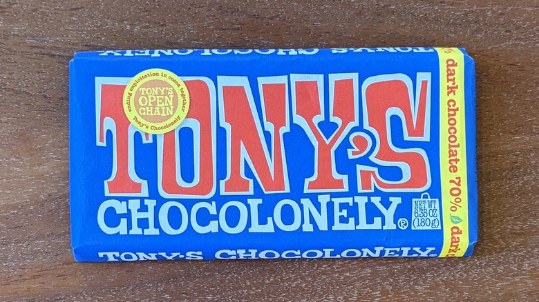 Tony's Dark Chocolate bar