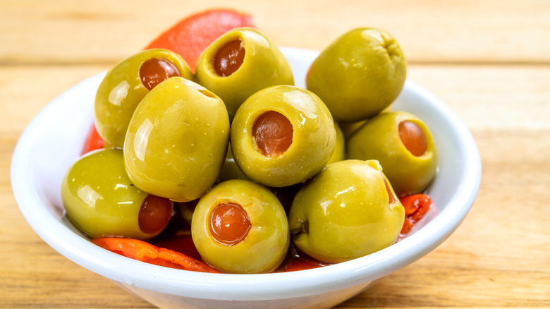 pimento stuffed green olives