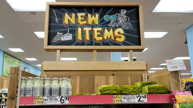 Trader Joe's New Items display