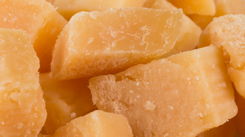 Parmesan cheese close-up