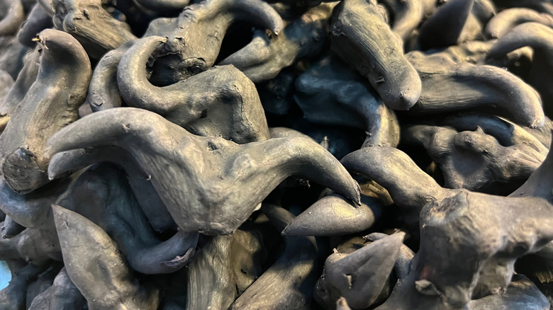 A pile of water caltrop nuts